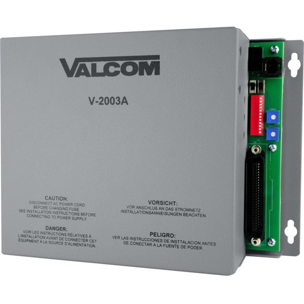 Valcom One-Way, 3 Zone, Page Control w/ All Call And Built-In Power; V-2003A